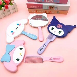 Sanrio Mirror with Comb Vanity Set Hello Kitty Kuromi My Melody
